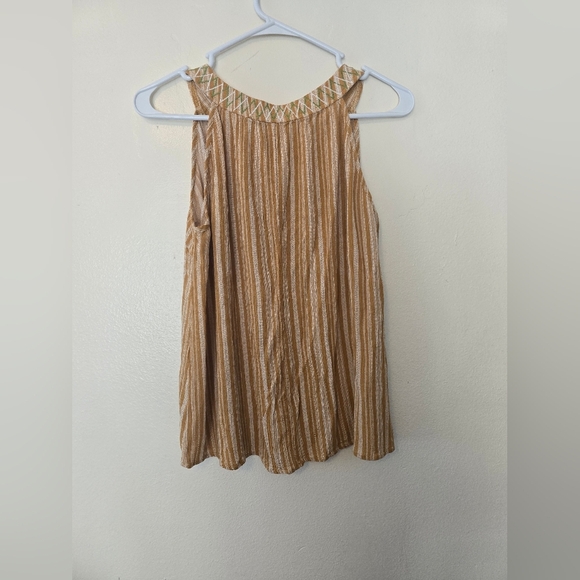 DAVI & DANI Tan Embroidered Tank Top - Picture 4 of 4